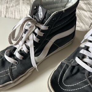 Vans Black and White High-Top Sneakers